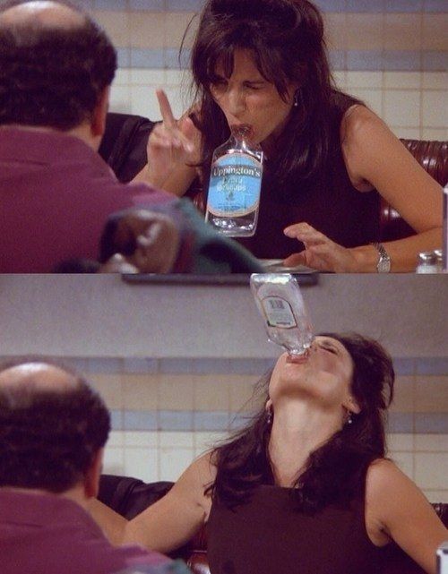 Elaine Drinking